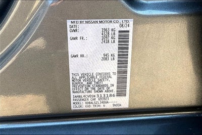 2025 Nissan Altima 2.5 SR