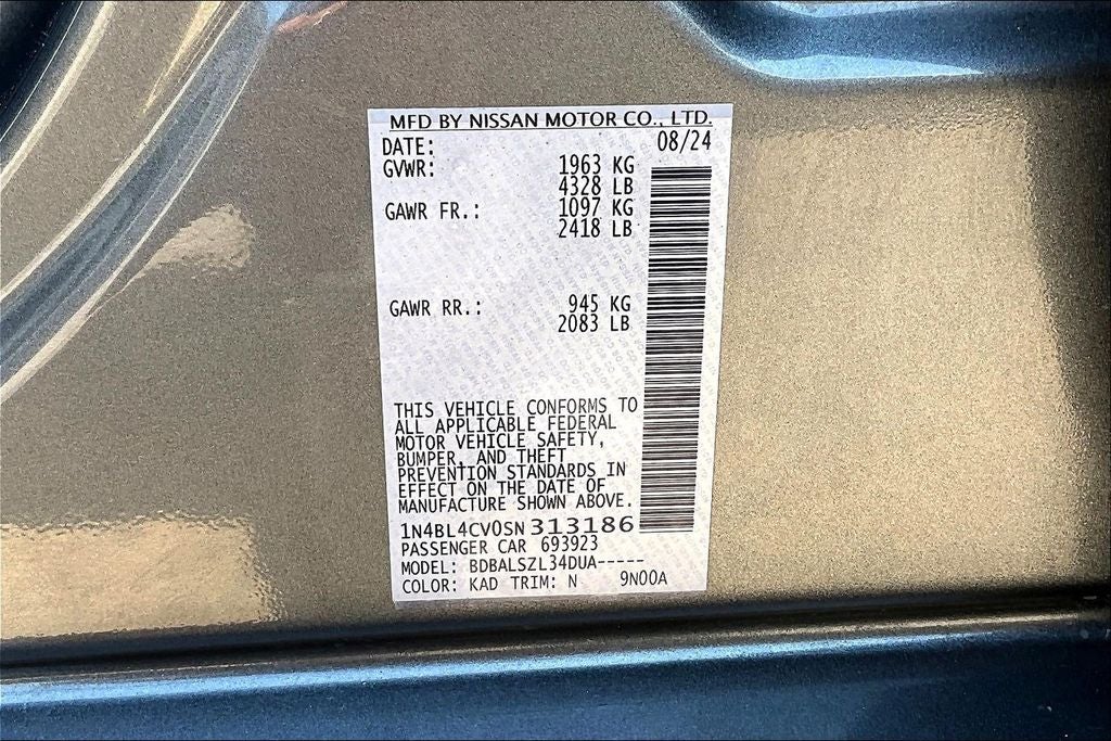 2025 Nissan Altima 2.5 SR